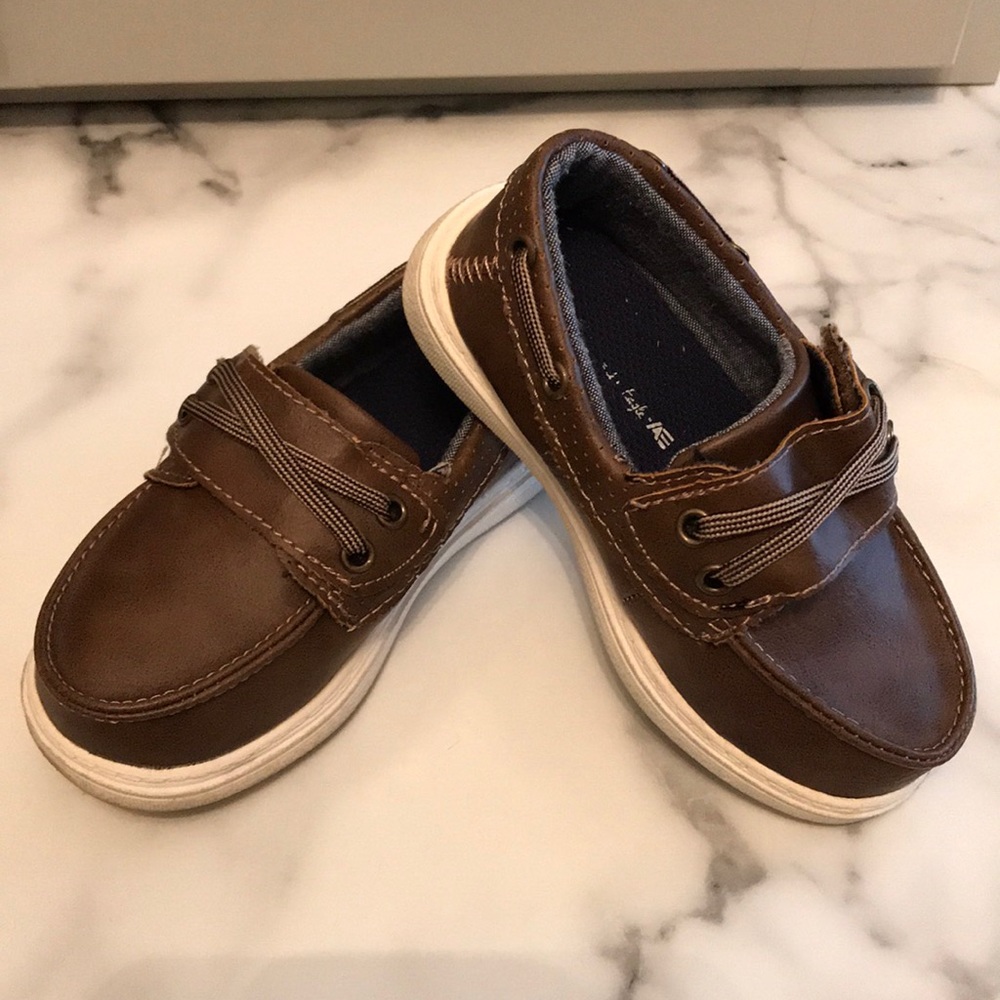 Gently used toddler boy shoes.